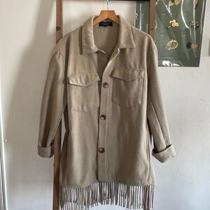 Laundry by Shelli Segal Fringe Jacket